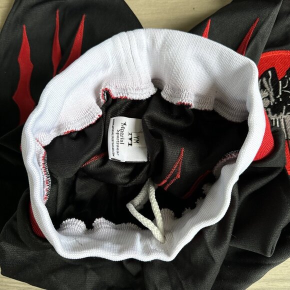 RETRO Mperial Sportswear Wolverine Black & Red YOUTH Basketball Shorts L - Picture 5 of 10